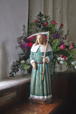 a statue of Saint Walstan