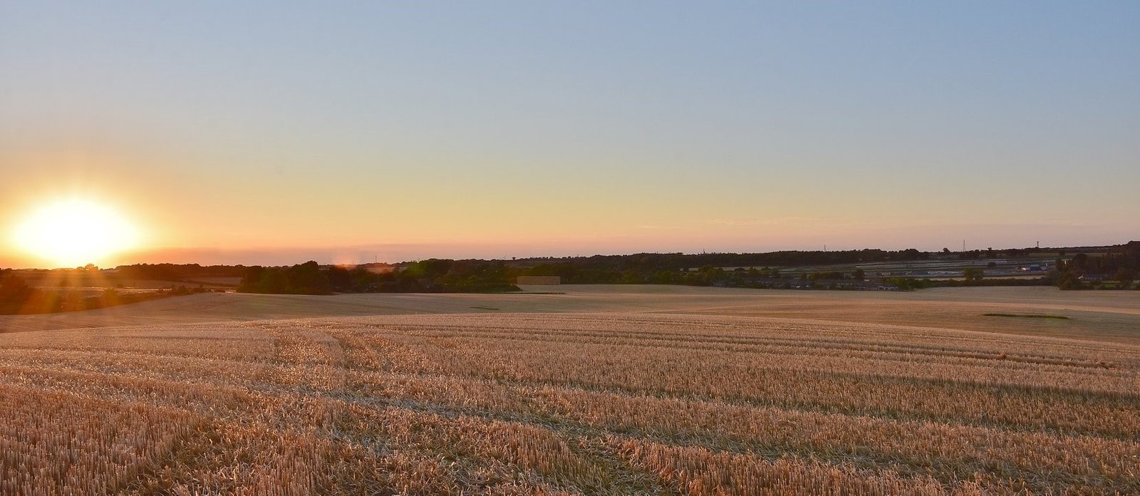 August 2018, Sunset, Overlooking Bawburgh